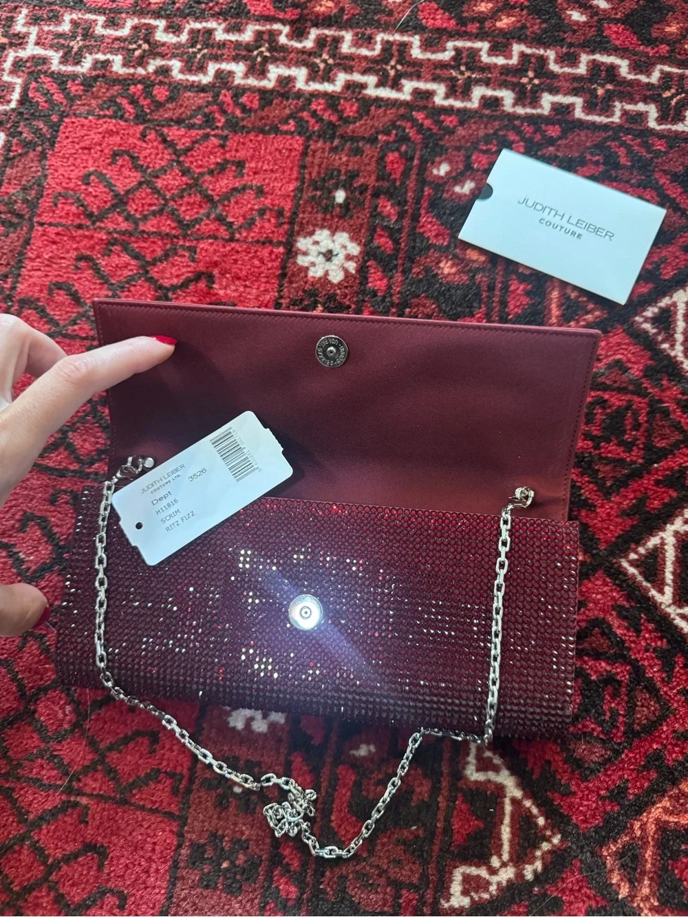 Judith Leiber Ritz Fizz Crystal Clutch NEW